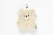 Curly Bear Multi Pouch Keyring - Ivory