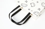 Gift Bag - Puppy and Cat Illustration (White)