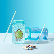 TUMBLER(650ML) MASON JAR TURTLER MINT
