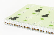 NOTE SP CLOVER RABBIT BLACK N WHITE PP LARGE