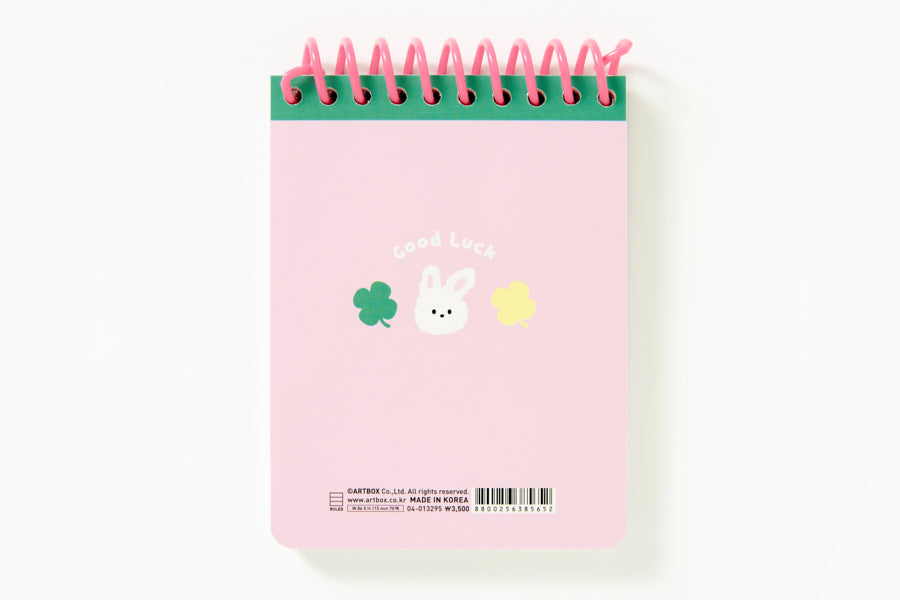 MEMONOTE PINK RABBIT GOOD LUCK