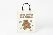 Reusable Shopping Bag - Brown Bear "Good Things Are Coming"