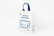 Reusable Shopping Bag - Blue Puppy 'Have A Good Day'