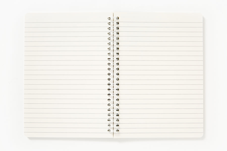 A5 Spring Notebook - Cat (Black)