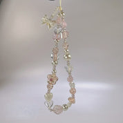 Phone Chain Y2K Flower Beaded Bow