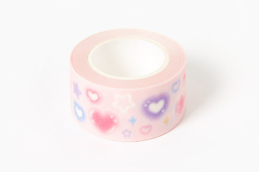 STICKER ROLL GLITTER HEART