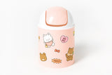 MINI STICKER WASTE BASKET PINK CAT