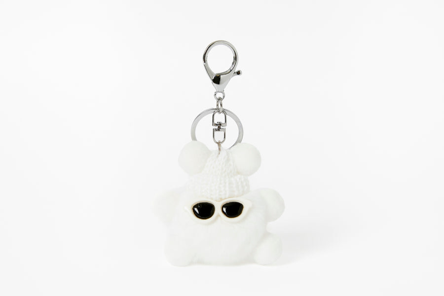 BAG CHARM DUSTY WHITE