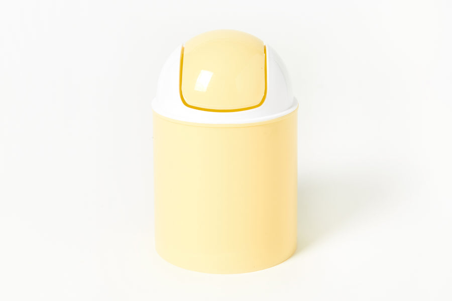 MINI STICKER WASTE BASKET PUPPY YELLOW