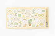 MINI STICKER WASTE BASKET PUPPY YELLOW