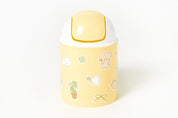 MINI STICKER WASTE BASKET PUPPY YELLOW