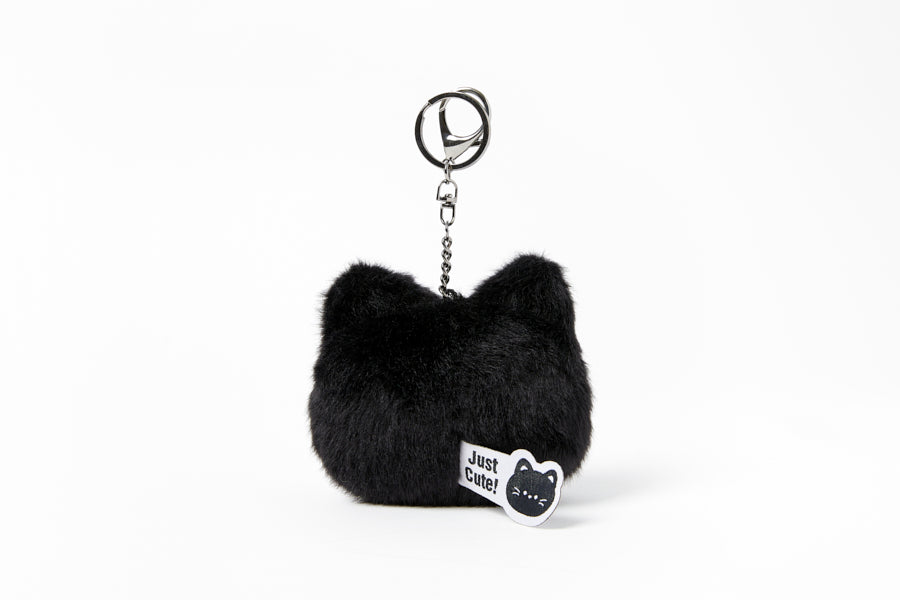 BAG CHARM FLUFFY FACE SERIES BLACK CAT