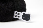 BAG CHARM FLUFFY FACE SERIES BLACK CAT