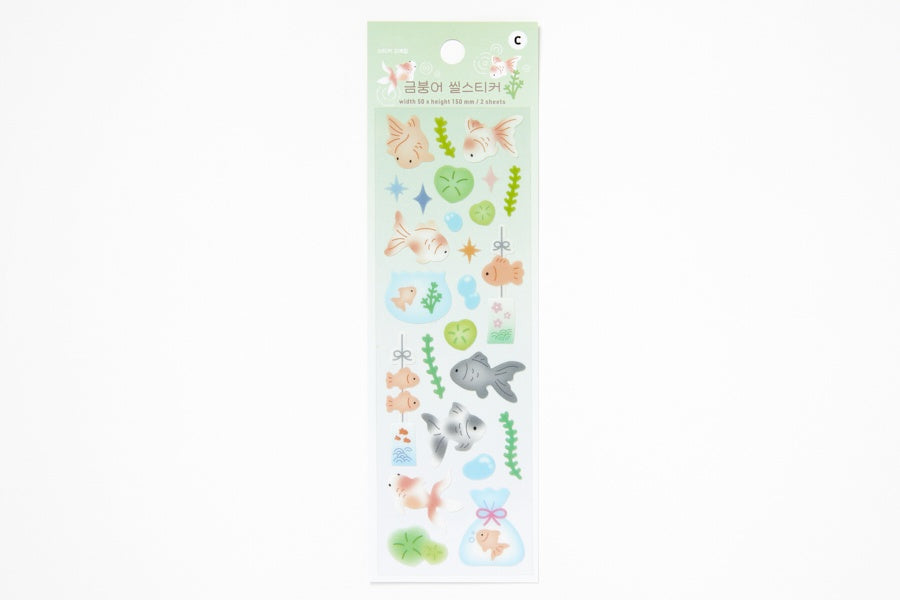 SEAL STICKER GOLDFISH TRANSPARENT PVC