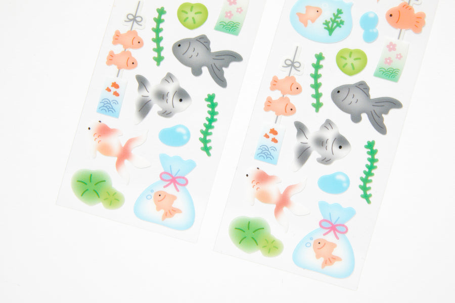 SEAL STICKER GOLDFISH TRANSPARENT PVC