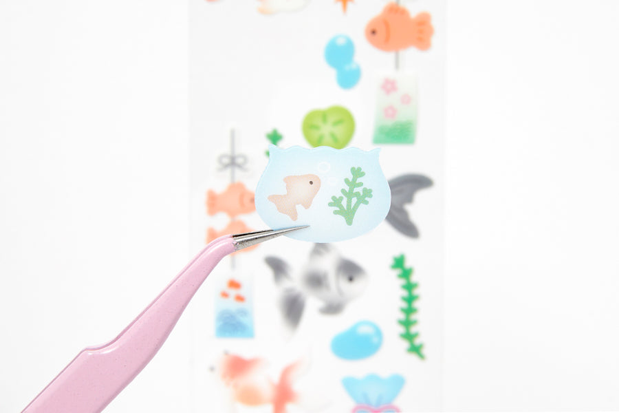 SEAL STICKER GOLDFISH TRANSPARENT PVC