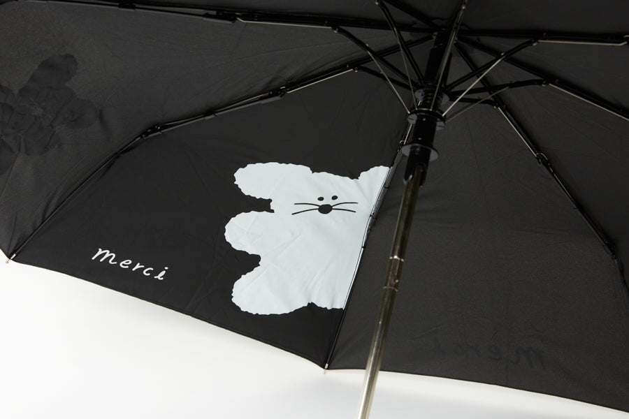 UMBRELLA 3 STAGE SEMI AUTO BLACK MOUSE