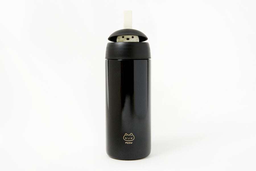 TUMBLER PEEKING KITTEN BLACK (350ML)