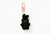 MINI KEYRING CHARM BLACK RABBIT