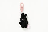 MINI KEYRING CHARM BLACK RABBIT