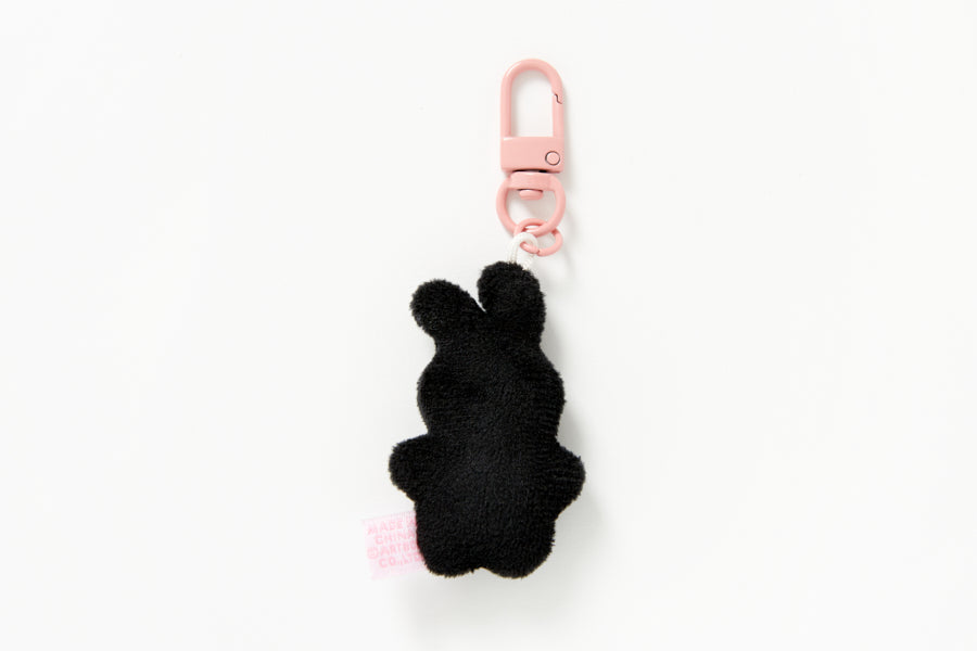 MINI KEYRING CHARM BLACK RABBIT