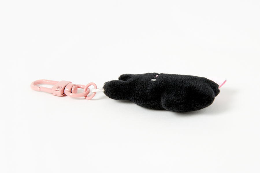 MINI KEYRING CHARM BLACK RABBIT