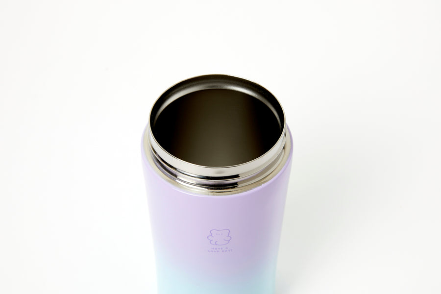 BUTTON TUMBLER GRADIENT PURPLE MINT 380ML
