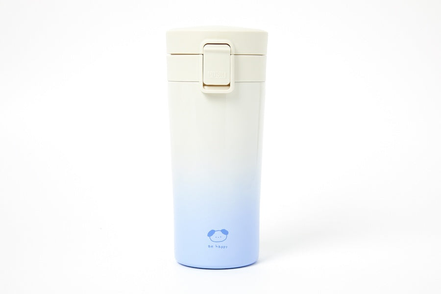 BUTTON TUMBLER GRADIENT IVORY BLUE PUPPY 380ML