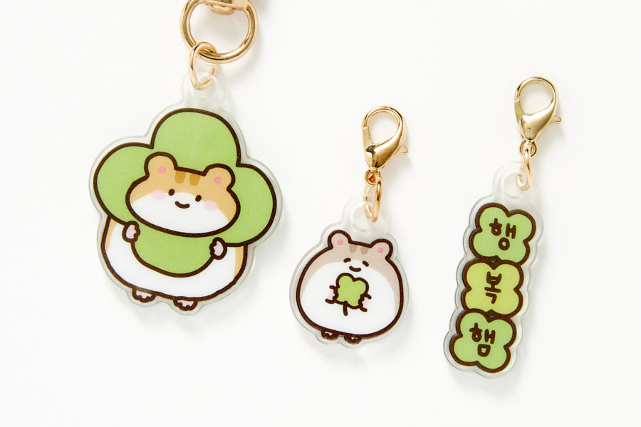 KEYRING HAMSTER CHARM SET