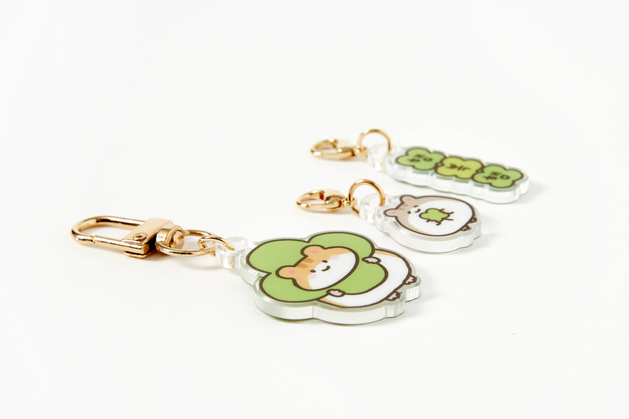 KEYRING HAMSTER CHARM SET