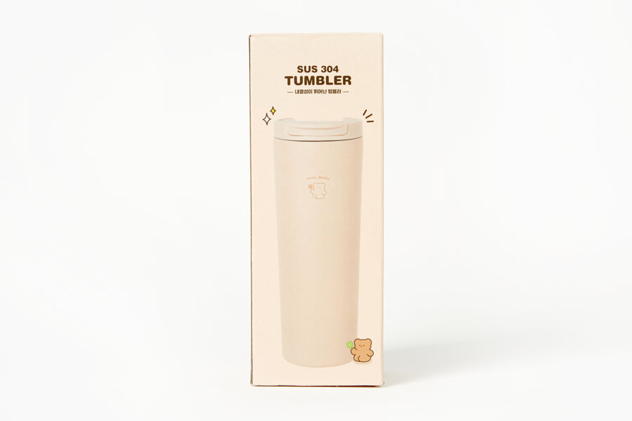 STAINLESS TUMBLER IVORY BEAR 450ML