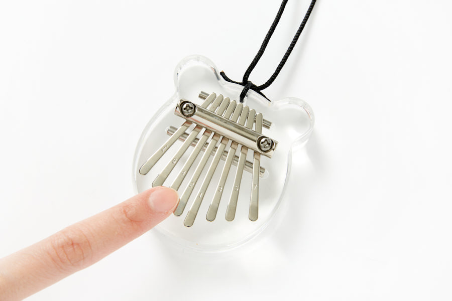 MINI KALIMBA TRANSPARENT BEAR
