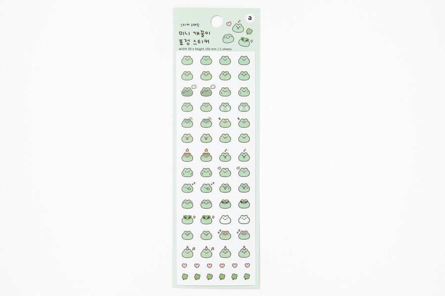 STICKER MINI FROG FACES
