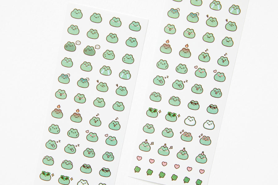 STICKER MINI FROG FACES