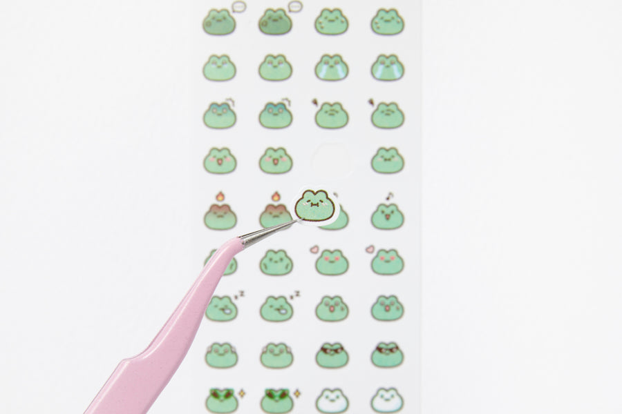 STICKER MINI FROG FACES
