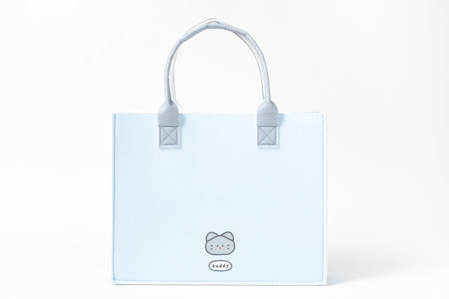 FELT SHOPPING BAG CAT MEDIUM