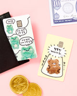 CARD CHANGING STICKER FROG TRIO