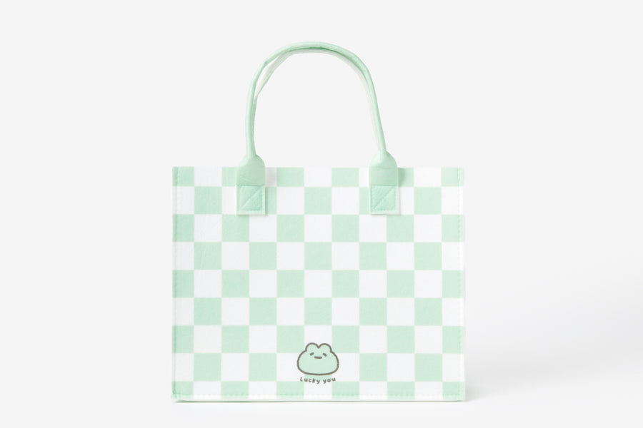 FELT SHOPPING BAG FROG MEDIUM