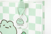 FELT SHOPPING BAG FROG MEDIUM