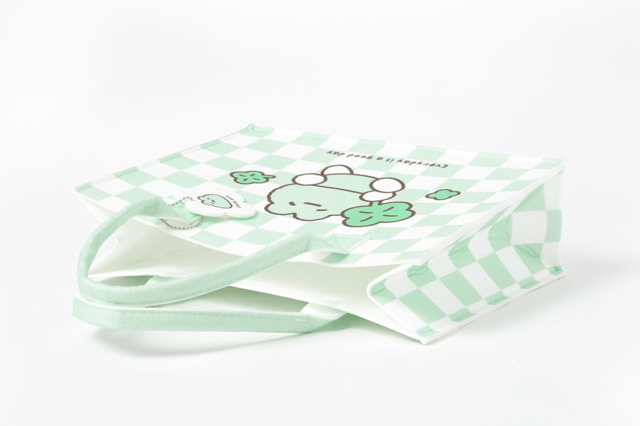 FELT SHOPPING BAG FROG MEDIUM