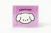 BLOCK ORGANIZER PURPLE PUPPY