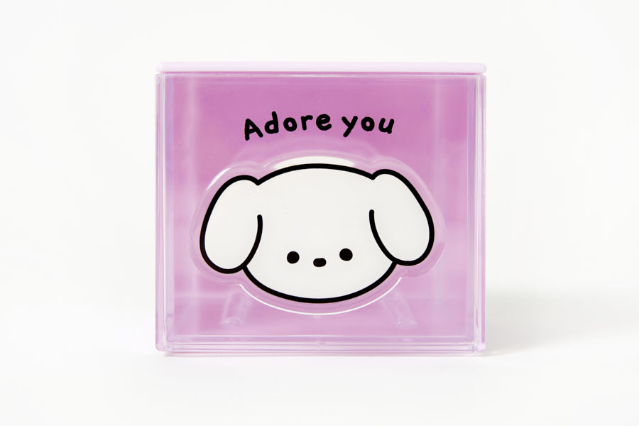 BLOCK ORGANIZER PURPLE PUPPY