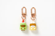PUDDING RABBIT BEAR KEY RING SET