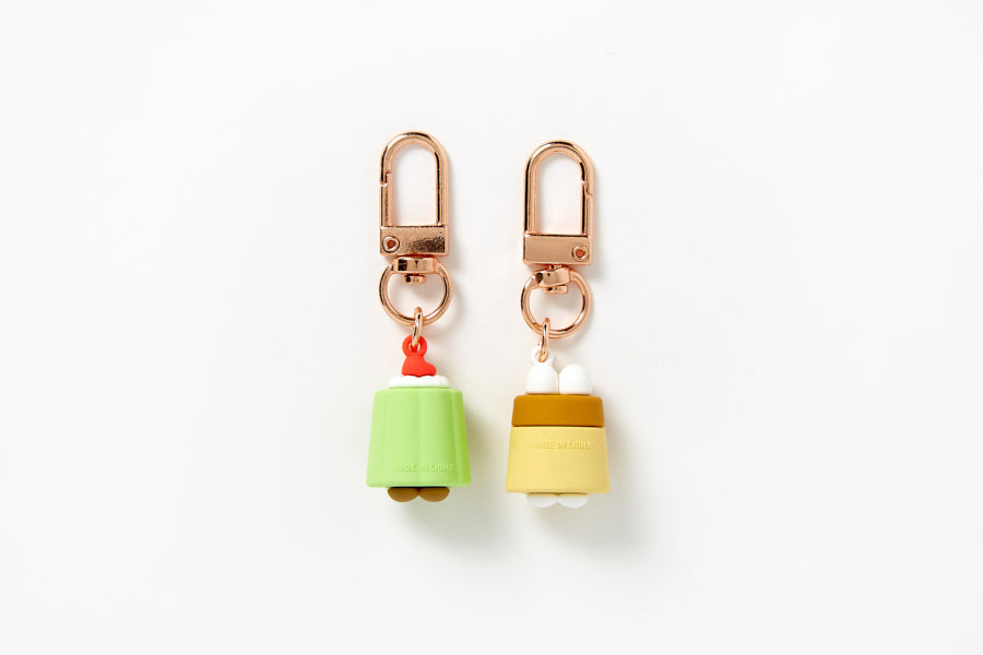 PUDDING RABBIT BEAR KEY RING SET