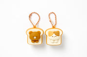 COUPLE KEY RING SET BREAD CAT & BEAR