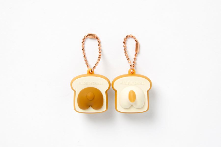 COUPLE KEY RING SET BREAD CAT & BEAR