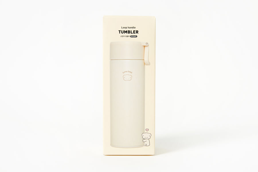 LOOP HANDLE TUMBLER IVORY PUPPY 360ML