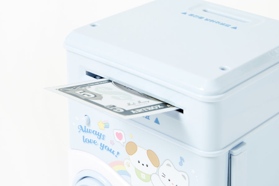 MUSIC SAVING BOX BLUE PUPPY