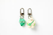 COUPLE KEY RING SET FROG TURTLE CLOVERS