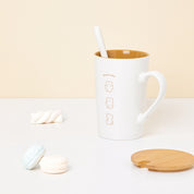 MUG WITH LID & SPOON: TRIO BEAR (440ML)